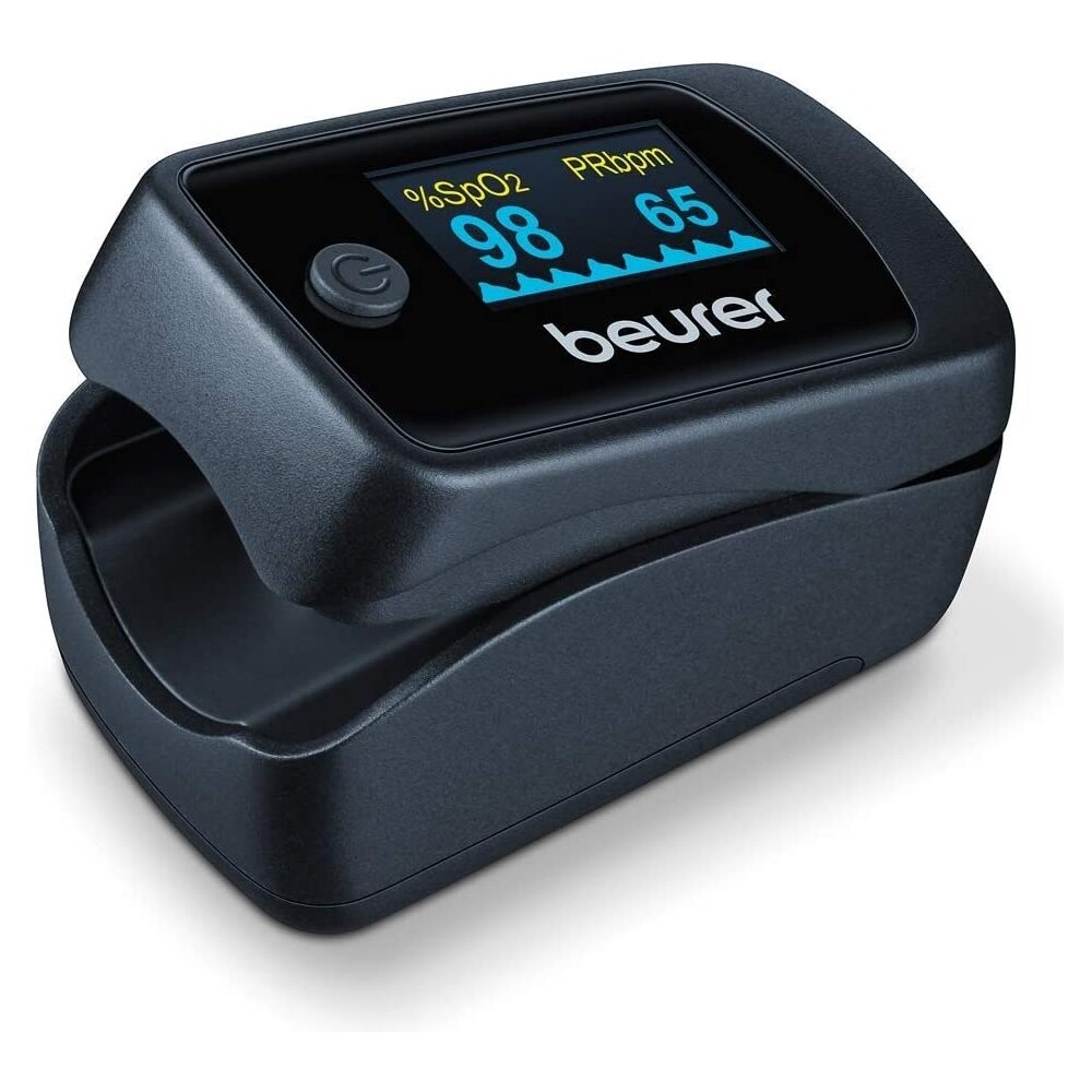 Пульсоксиметр Beurer PO 45 schwarz для измерения пульса на пальце и заусенцев 8790₽
