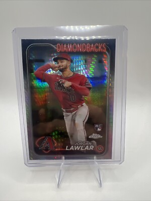 Jordan Lawlar 2024 Topps Chrome Rookie RC XFractor Diamondbacks C10