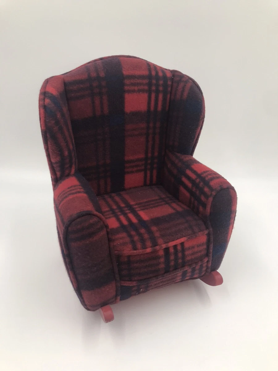 Plaid rocking chair sales