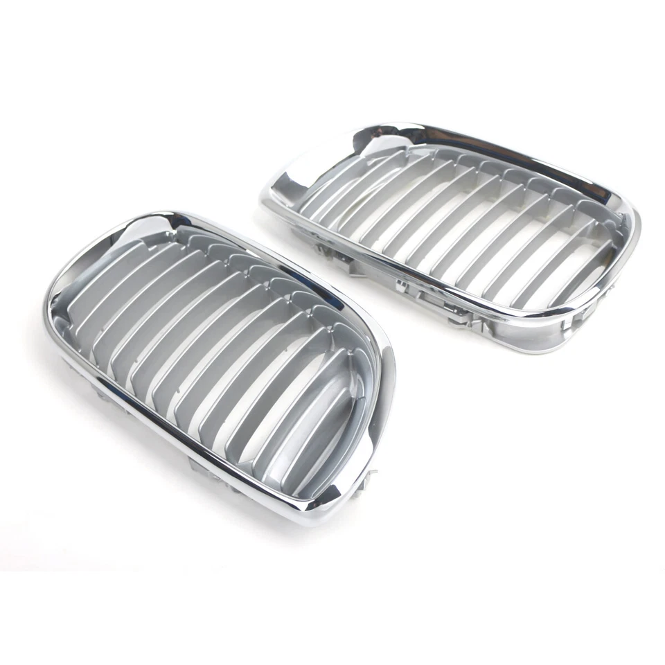 Parrilla delantera cromada para BMW Serie 3 E46 320i 325i 325xi 330i 02-2006 LCI Foto 4 de 4