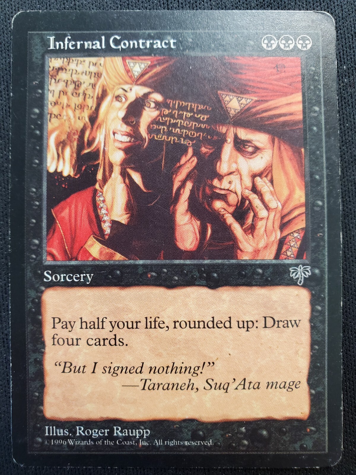 Infernal Contract - Mirage *LP* Light Play MTG
