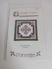 Poinsettia - 62"Sq. Table Topper, Throw or Wallhanging #TYQ102 TyQuilts Designs