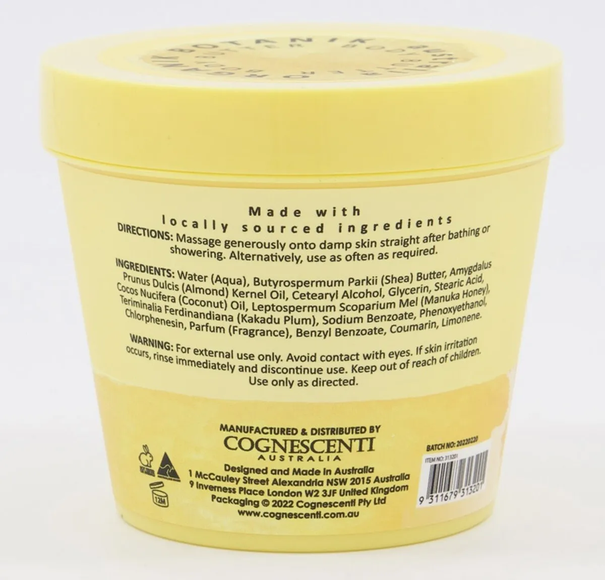 Sherbet Lemon Body Butter Making Kit -  Australia