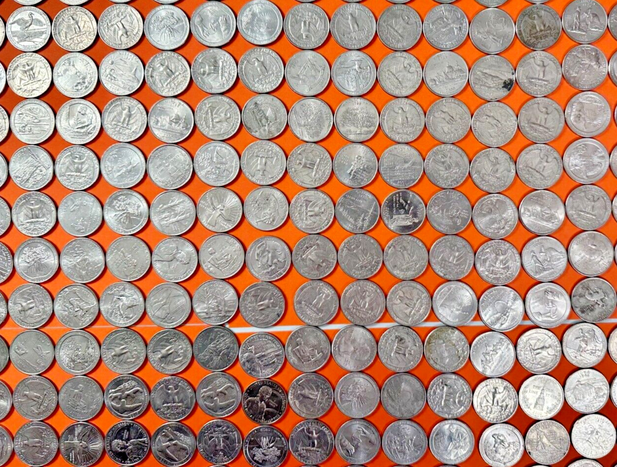 $100 Worth Of Laundry Quarters For Laundry or Vending All Dated 1965-2025