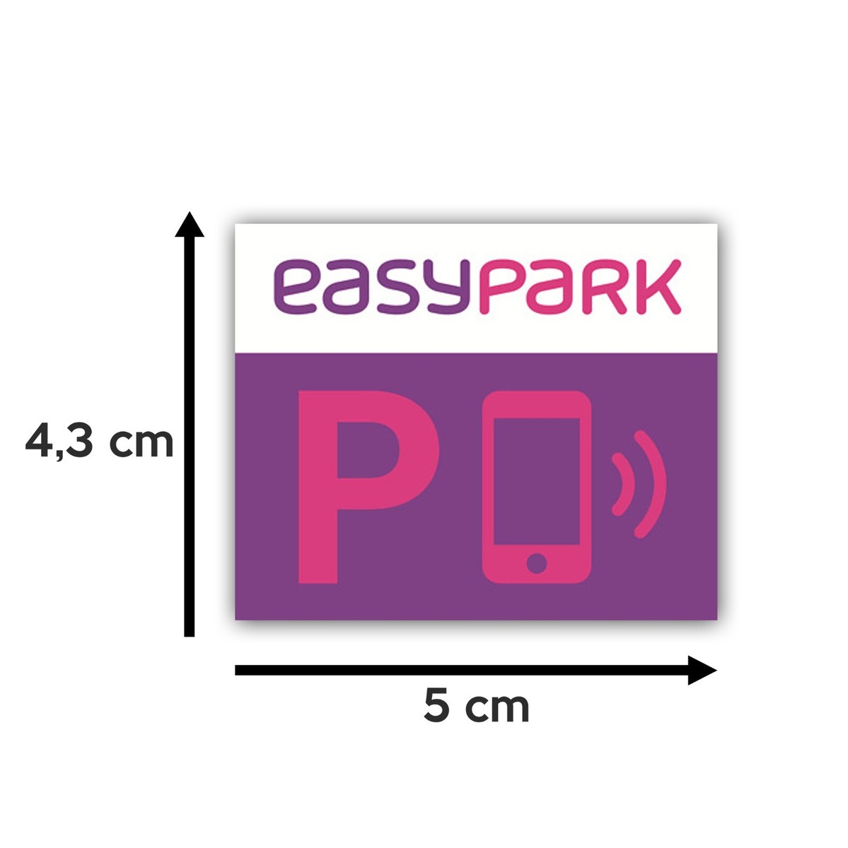Adesivo EASY PARK 3 PEZZI Per Interno Vetro Misura 5cm X 4cm - Foto 4