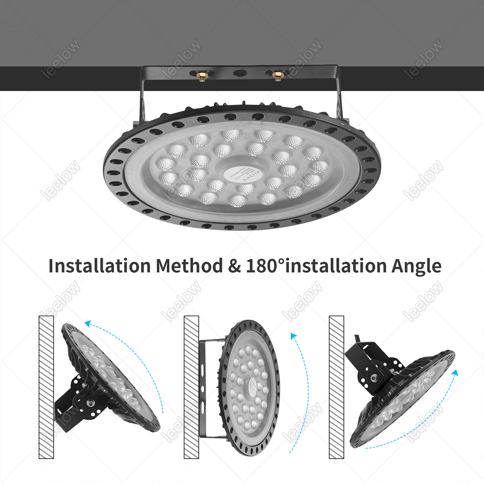 10x 100W 10000LM UFO LED Hallenbeleuchtung Hallenleuchte Hallenstrahler Highbay