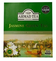 Ahmad Tea Jasmine Green Tea 100 StüCk GrüNer Tee Beutel á 2 Gramm Mit Band