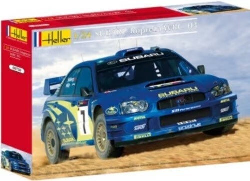 Hard to find Heller 80750  1:24th scale  Subaru Impreza WRC '03