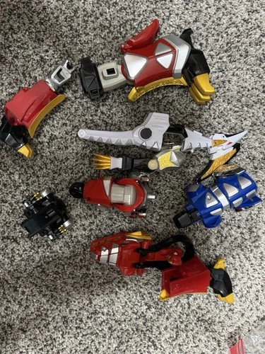 Power Rangers Dino Thunder Megazord Incomplete Parts Lot Vintage