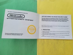 Karate Champ Nintendo NES Manual Only ~ Instruction Booklet