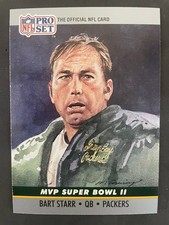 1990 Pro Set MVP Super Bowl II Bart Starr Green Bay Packers