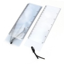 5 Pcs Bookmark Ruler Magnifier Lens 3x Magnifying Sheet