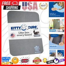 Cat Nail File Scratcher, Odor-Resistant Litter Box Emery Board Scratcher Pad,...