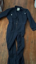 fire resistant long sleeve coverall navy blue