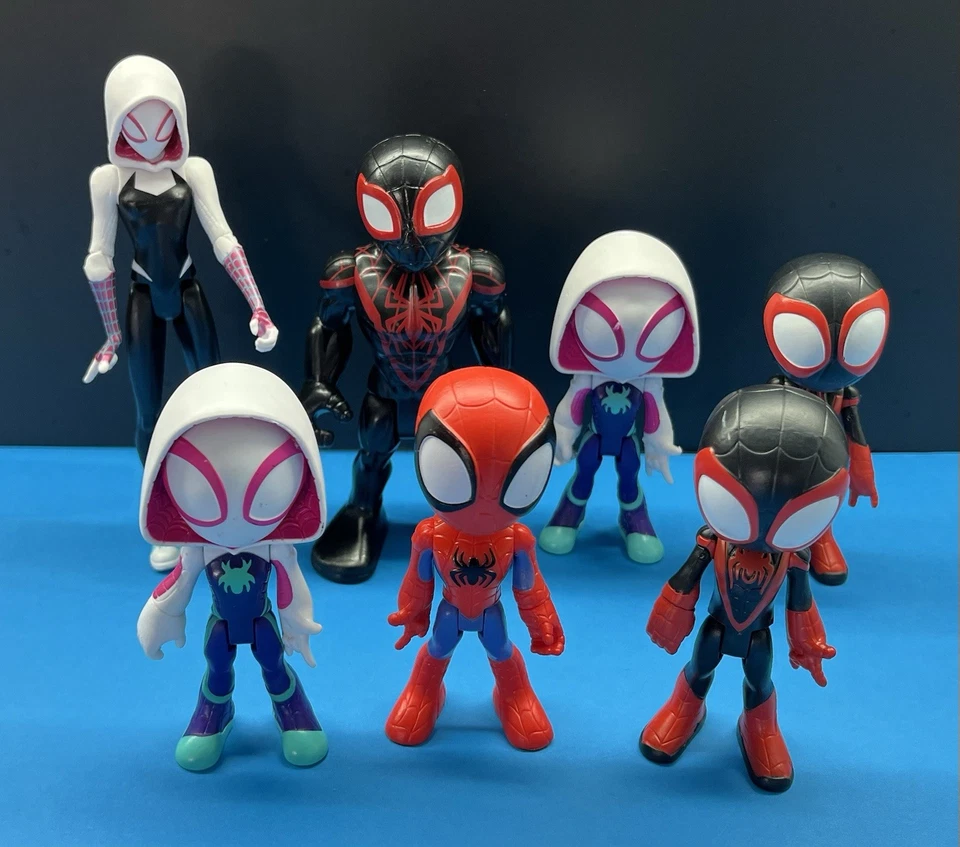 Marvel Spidey And His Amazing Friends Figure Collection Lot of 7 Hasbro 4" 💖✨💙 - Image 2 of 4