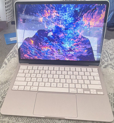 Apple MacBook 13-inch M2C Pink Laptop, 8GB RAM, 512GB SSD, Webcam, Wi-Fi