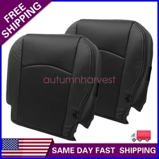 NEW Driver & Passenger Bottom Perforated Leather Seat Cover For 09-12 Dodge Ram