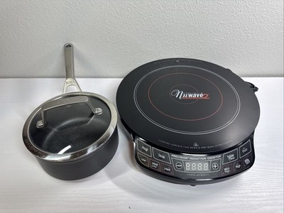 NUWAVE 2 Precision Portable Induction Cooktop Model 30151 & Ninja 1.5QT Pot Set!