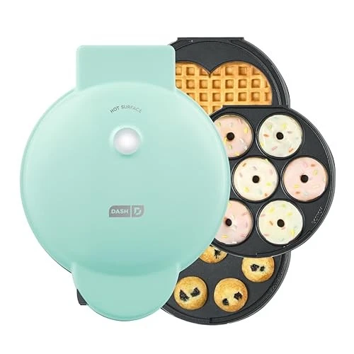 DASH MULTIMAKER TREAT MAKER SYSTEM: DONUT, MINI CUPCAKE, WAFFLE - MINT GREEN