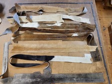 Kuhfell Reste Fellreste Kuhfellreste Stücke zum Basteln, echtes Kuhfell A17