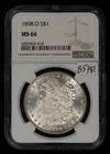 1898-O $1 Morgan Silver Dollar - NGC MS 66 - SKU-B5781