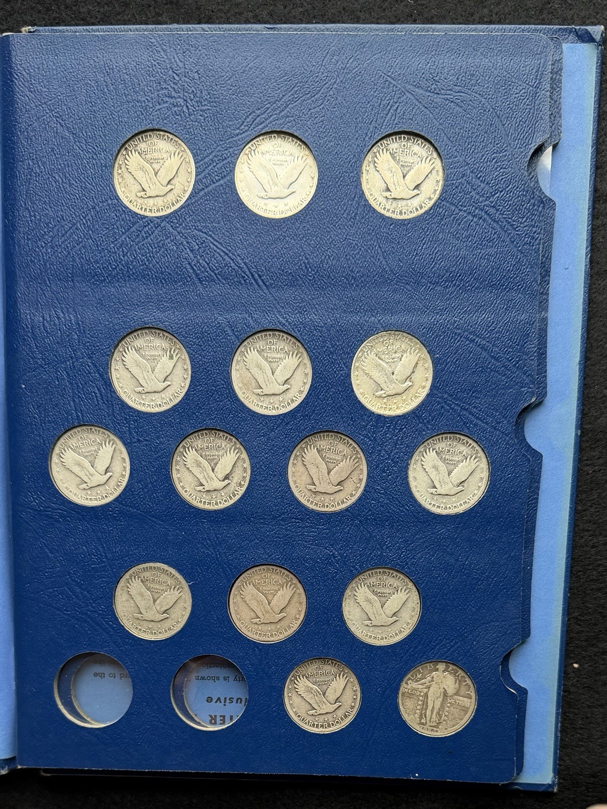 Whitman Liberty Standing Quarters Mixed Dates Coin Album Folder | eBay