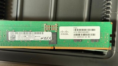 UCS-MRX16G1RE1 CISCO 16GB 1RX8 PC5-4800B EC8 DDR5 RDIMM 15-109514-01