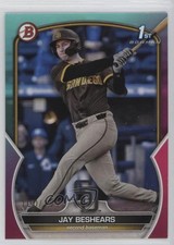 2023 Bowman Draft Aqua & Pink Gradient 100/199 Jay Beshears #BD-166 0m4f