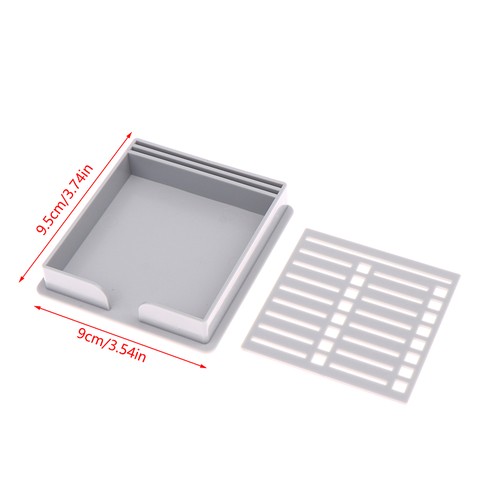 1PC Sticky Pads Organizer Pad Holder Sticky Note Organizer With Stencil - Afbeelding 3 van 13