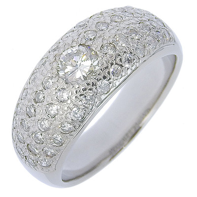 Diamond 1ct 0.4ct Platinum 900 pt900 Ring #57 US Size #8.25 Diamond 1ct 0.4ct Platinum 900 pt900 Ring #57 US Size #8.25