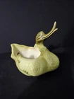 Vintage 1950s Hull Pottery #80 Goose Swan Duck Planter Bowl USA Chartreuse