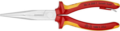 26 16 200 T Long Nose Pliers with Cutter-1000V Insulated-Tethered Attachment, 8'