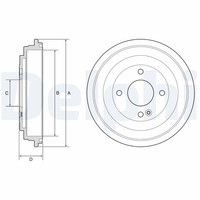 2X Bremstrommel Delphi BF618 FüR Hyundai KIA I20 2 GB IB Accent 4 RB Active Van