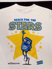 MCI Worldcom Reach for the Stars T Shirt siz M Hanes Heavyweight Cotton Knit Top