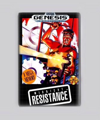Midnight Resistance / Sega Genesis - 2''x3'' Fridge MAGNET (game retro vintage