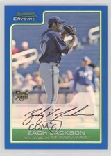 2006 Bowman Draft Chrome Blue Refractor 180/199 Zach Jackson #BDP39 Auto 0af