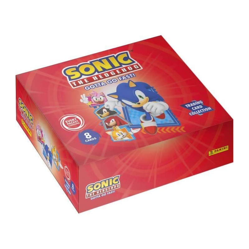 Boîte Sonic le hérisson Panini : le cadeau idéal avec 18 pochettes de cartes