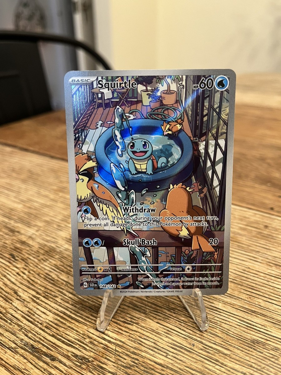 148 142 pokemon card Pokémon TCG Squirtle 148/142 Stellar Crown
