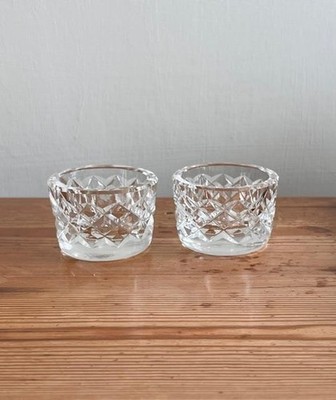 Vintage Waterford Salz & Pfeffer Prise Topf Set ''Boyne'' geschliffenes Kristall - KOSTENLOSE LIEFERUNG