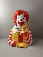 Vintage Ronald McDonald Cookie Jar by Treasure Craft - 12.5 Inch Collectible