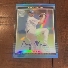 2002 Bowman Draft Picks & Prospects #BDP171 Greg Miller Chrome Refractors Auto
