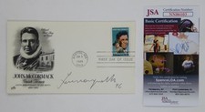 Luciano Pavarotti Signed Autographed First Day Cover FDC Italian Tenor JSA COA