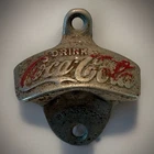 Vintage Coca-Cola Wall Mounted Bottle Opener Cast Iron STARR X, USA Pat 2333088