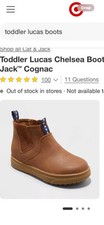 Toddler Boys Lucas Chelsea Boots Cat Jack Cognac Size 6