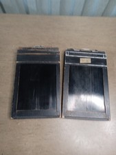 2 Graphic 3 1/4 X 4 1/4 Cut Film Holders Wood Vintage