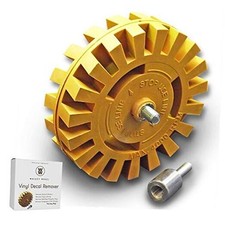 4 Inch Decal Remover Eraser Wheel - Easily Remove Car Stickers, 1 Pack Slotted