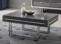 Sofatisch Kaffeetisch Couchtisch Beistelltisch Holz Grau Tisch Moderne