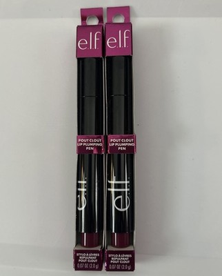 E.L.F. Pout Clout Lip Plumping Pen Lipstick Plum On Over- 2 Pack