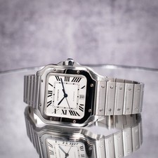 Cartier Santos de Cartier Large Model, Opaline Dial, Ref. WSSA0009 w/ B&P