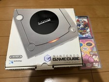 Nintendo GameCube Console & Controller Silver Color with BOX and Manual Games 03